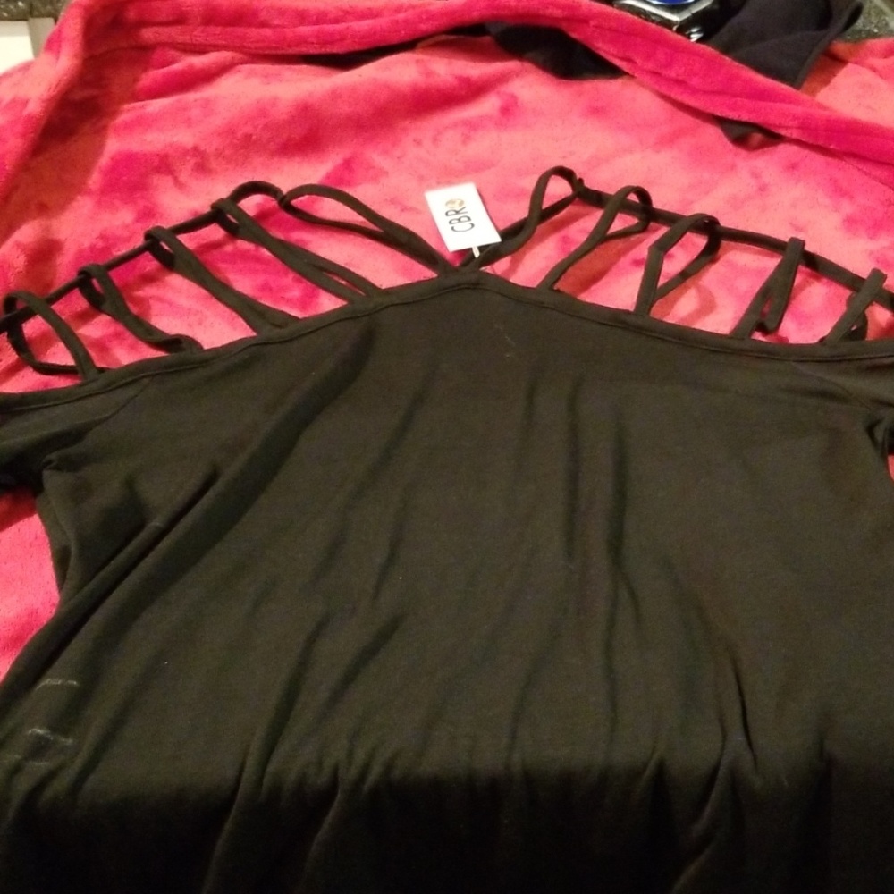 Black cage style top